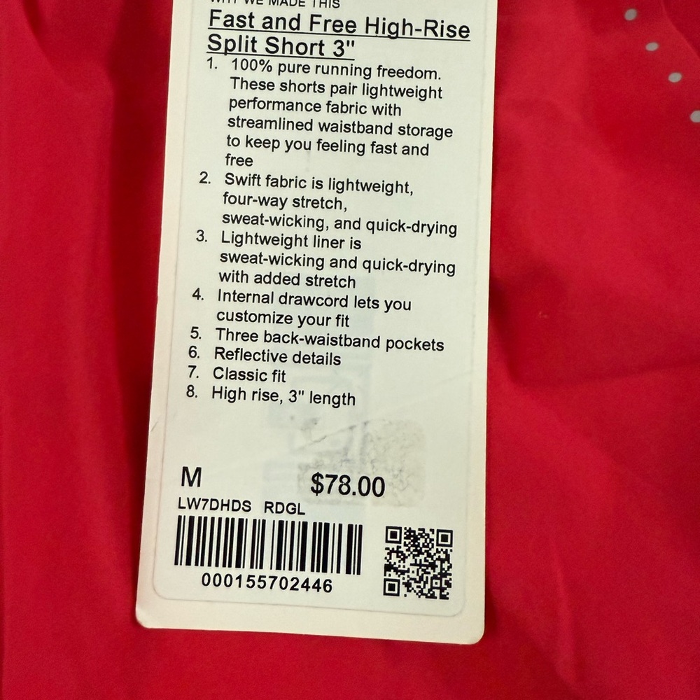 lululemon Fast and Free HR Split Short - Picture 3 of 5